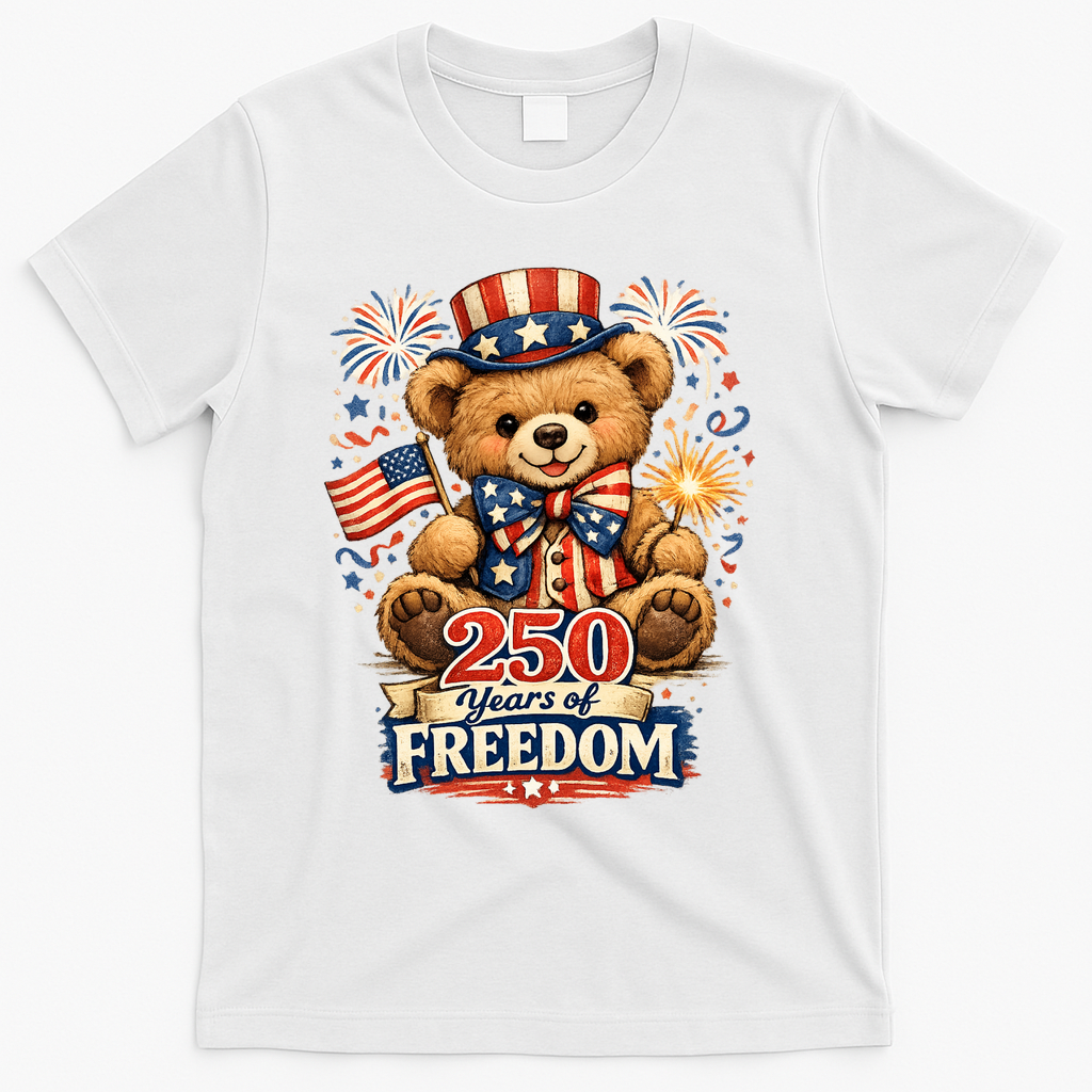 Cute Patriotic Teddy Bear 250 Years Of Freedom 250th product image 1