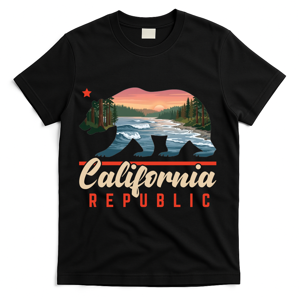 California Republic Bear Cali West Coast Beach Sunset product image 2