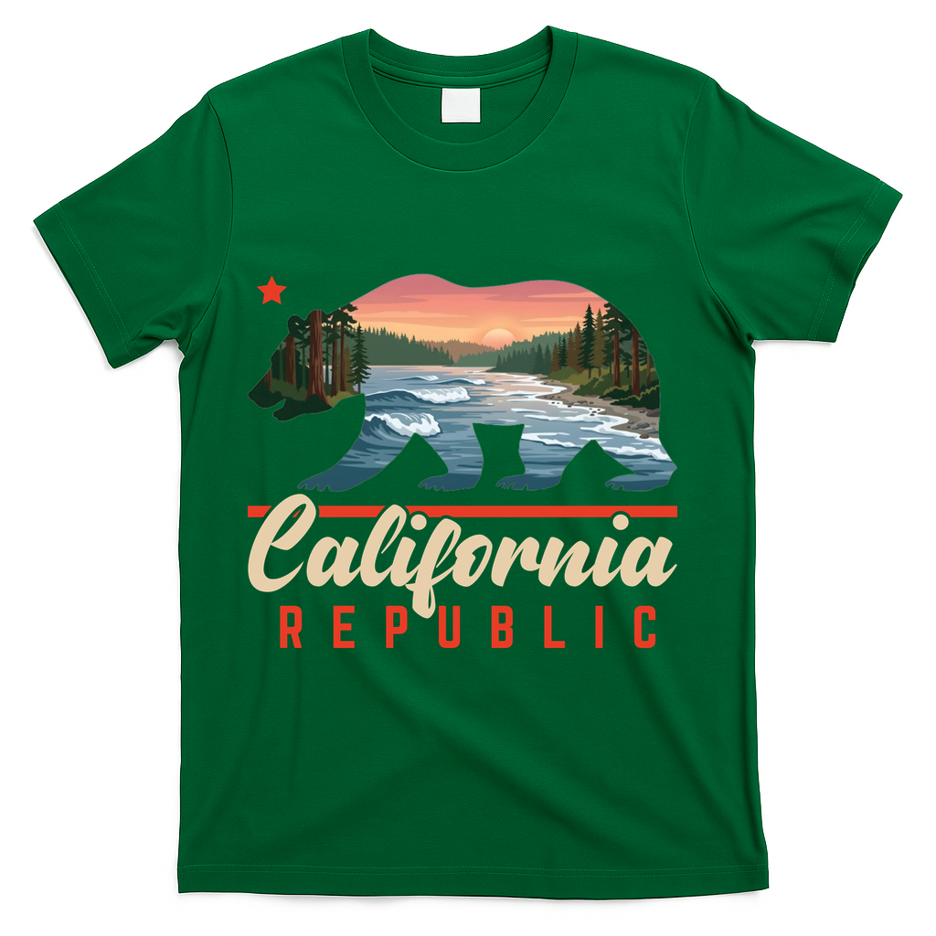 California Republic Bear Cali West Coast Beach Sunset product image 4