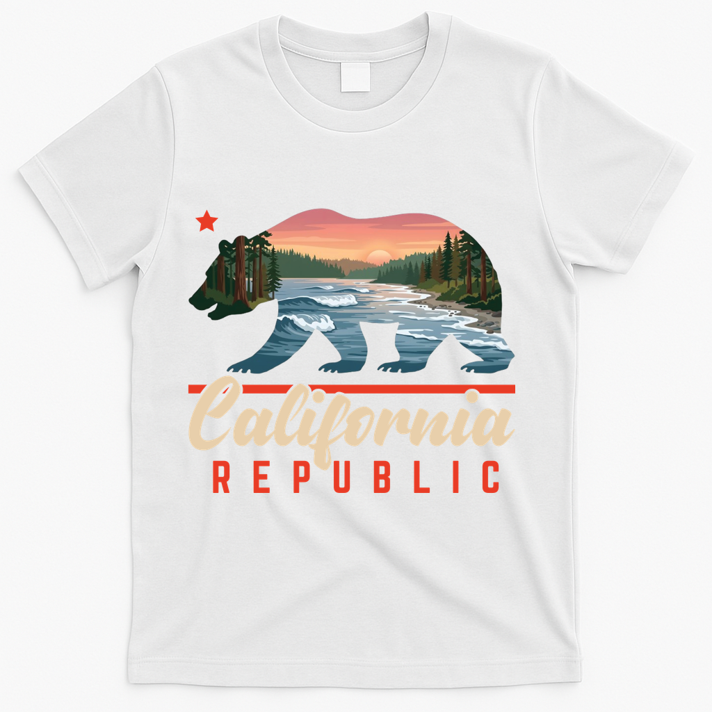 California Republic Bear Cali West Coast Beach Sunset product image 1