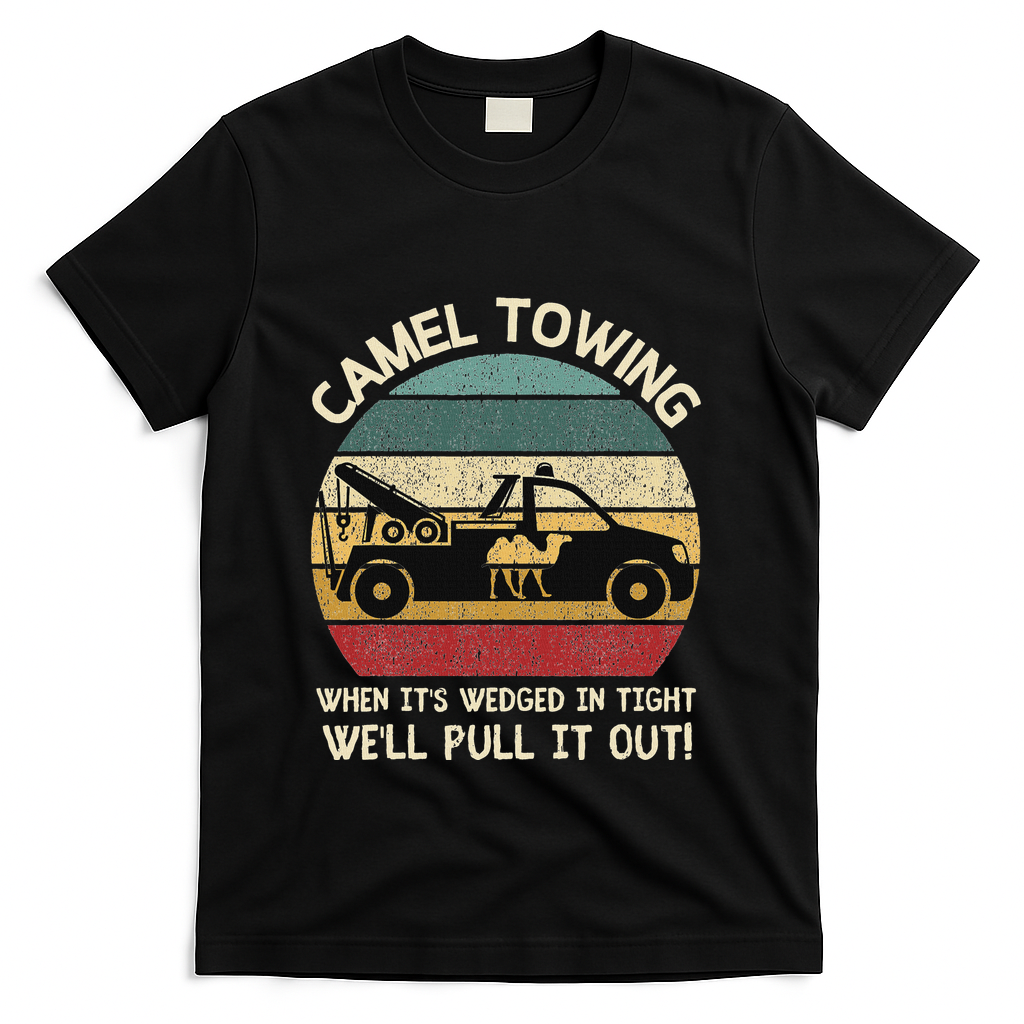 Camel Towing Retro Adult Humor Saying Funny Halloween Gifts product image 1