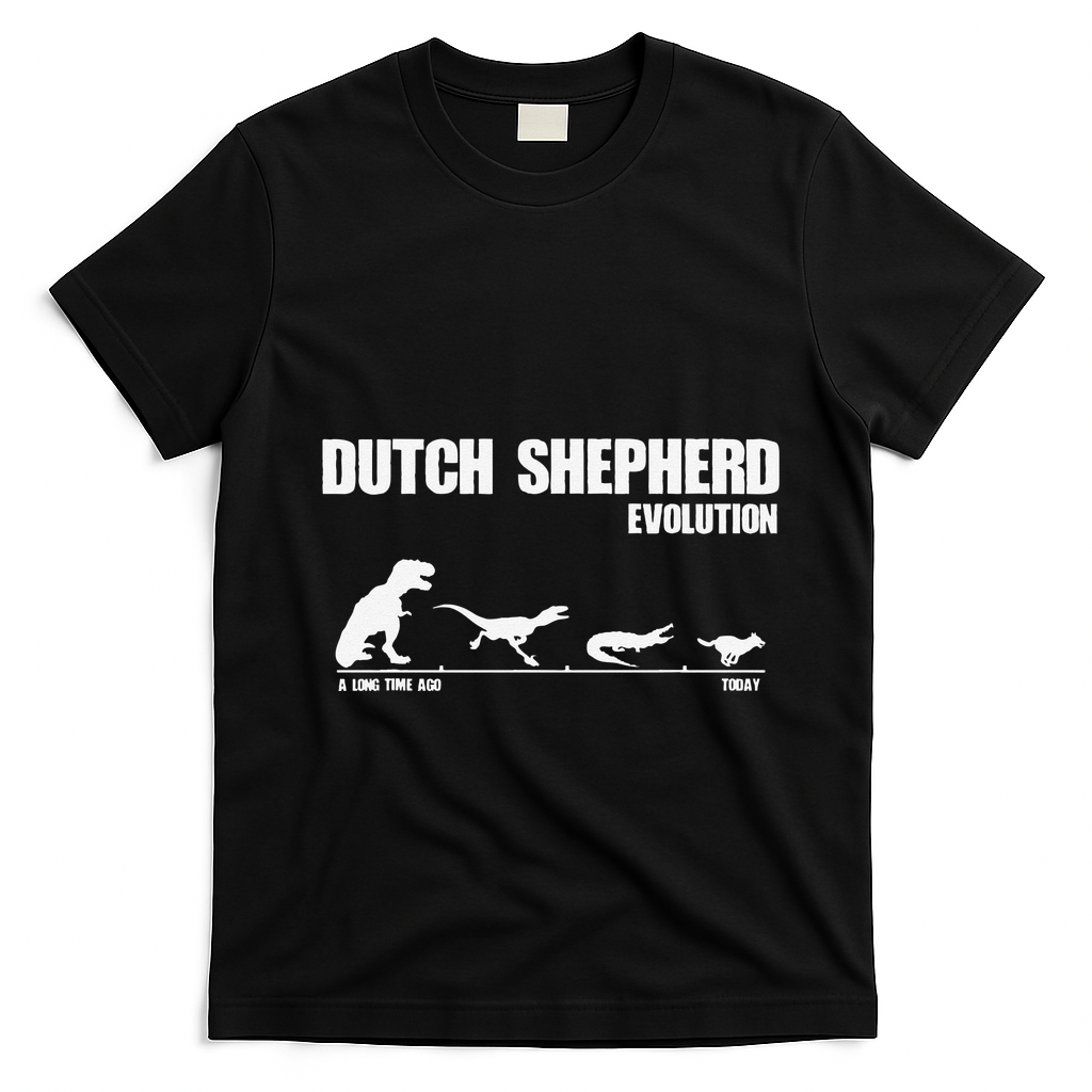 Dutch Shepherd Evolution Funny Dinosaur Dutchie K9 Dog product image 1