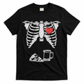 Dad Skeleton Halloween Beer Pizza Funny Pregnancy Couple product image 1