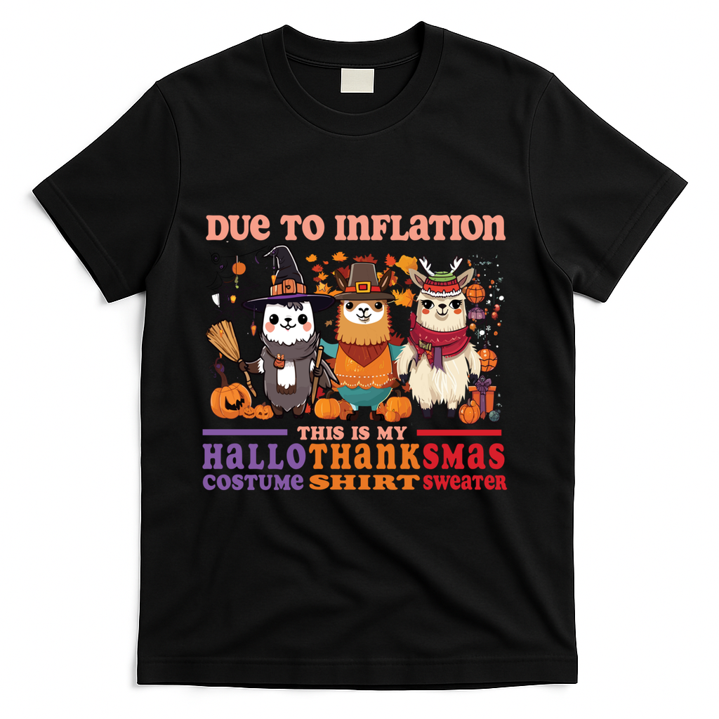 Due To Inflation Halloween Thanksgiving Ugly Christmas product image 1