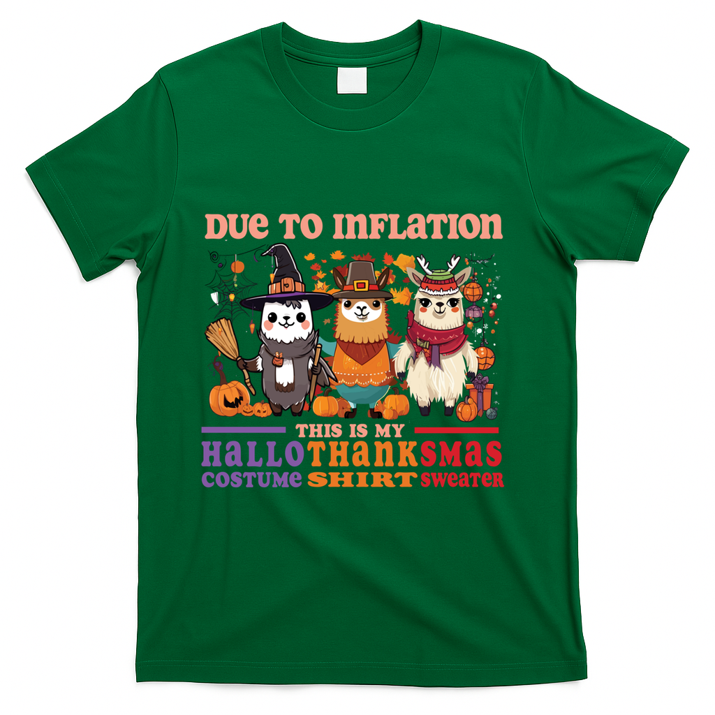 Due To Inflation Halloween Thanksgiving Ugly Christmas product image 4