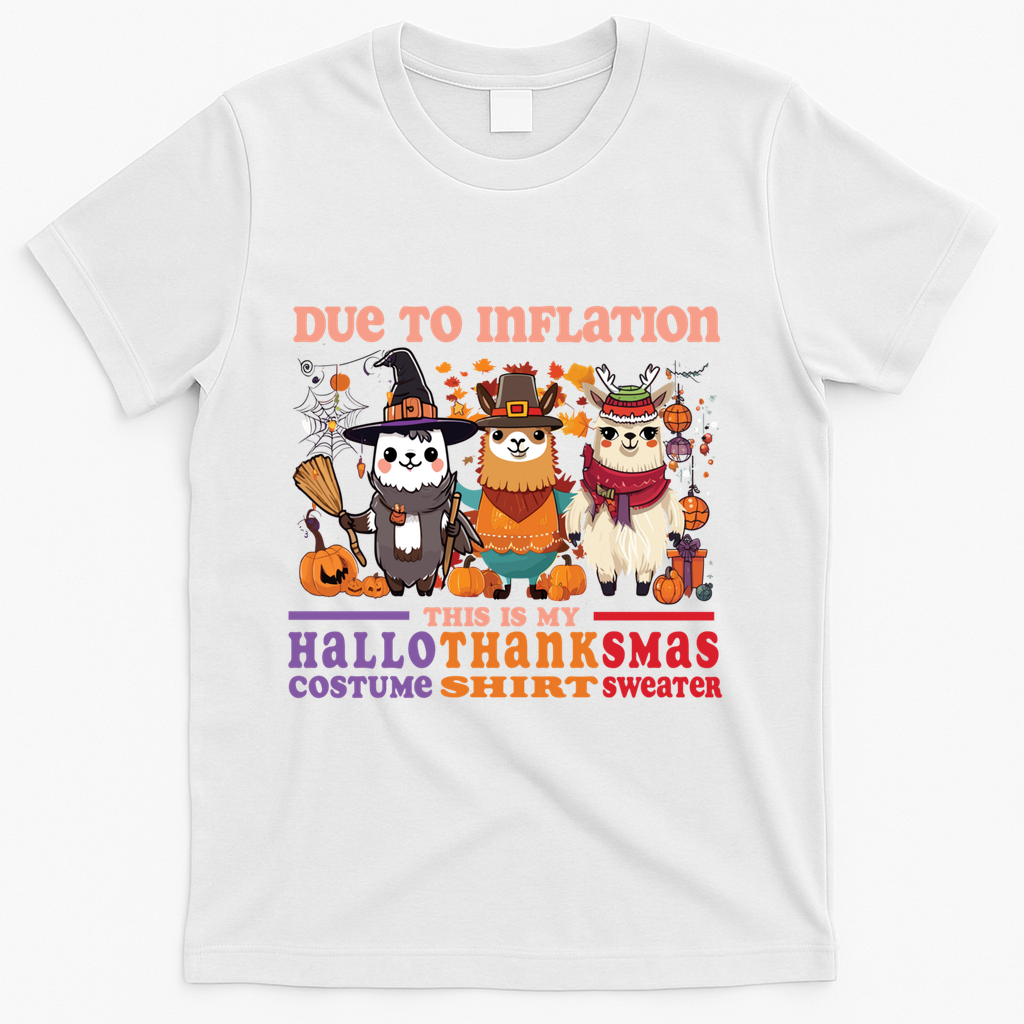 Due To Inflation Halloween Thanksgiving Ugly Christmas product image 2