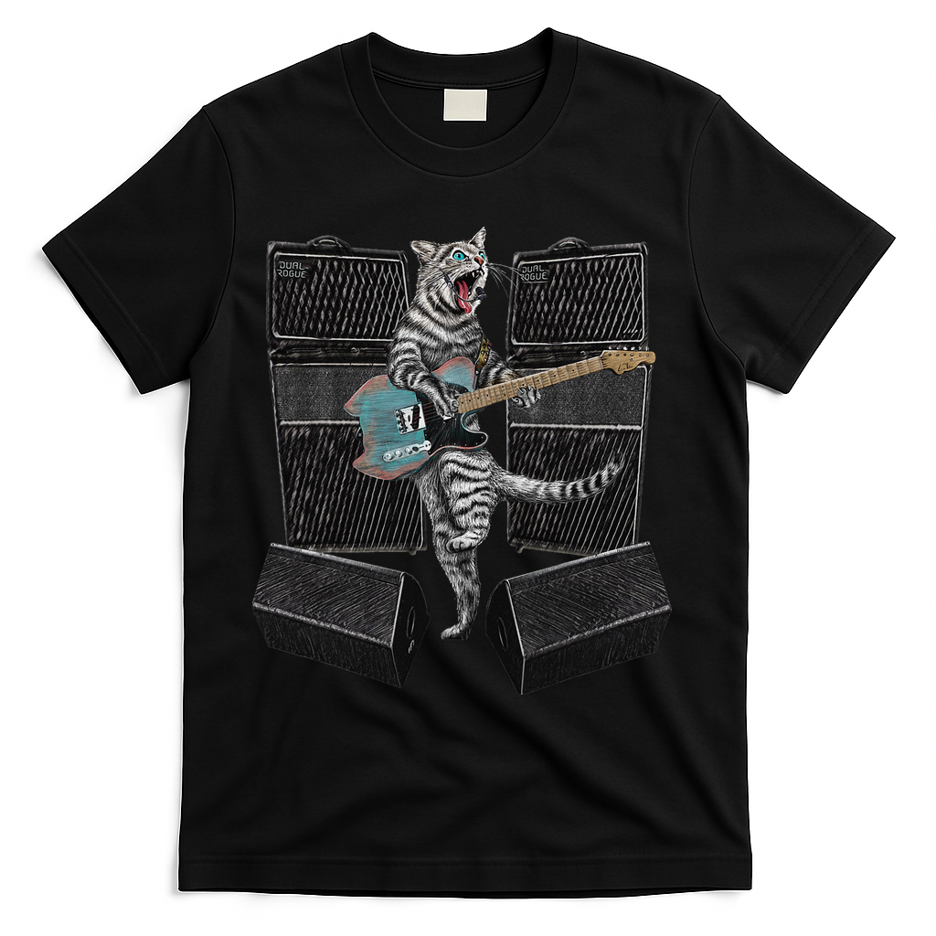 Electric Guitar Cat Amps Monitors Amplified Rockin Kitty product image 1