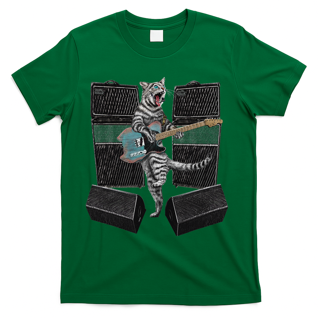 Electric Guitar Cat Amps Monitors Amplified Rockin Kitty product image 4