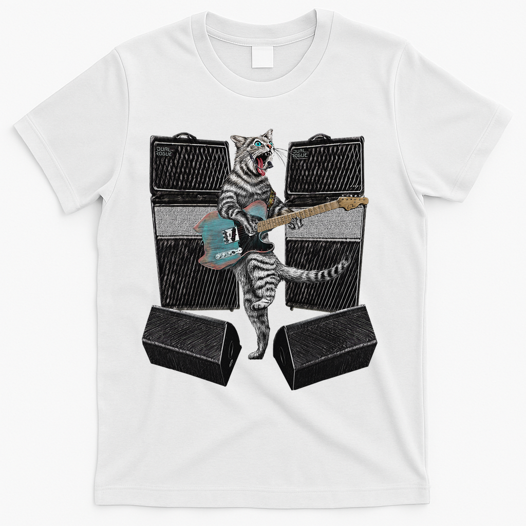 Electric Guitar Cat Amps Monitors Amplified Rockin Kitty product image 2