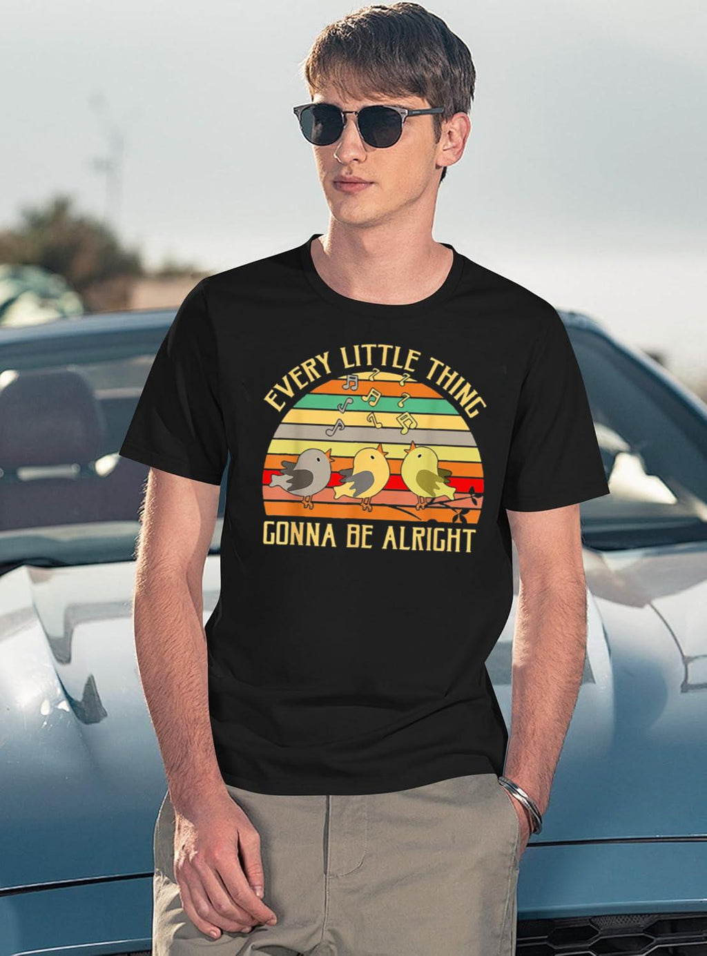 Every Little Thing is Gonna Be Alright 3 Lil Birds Black product image 3