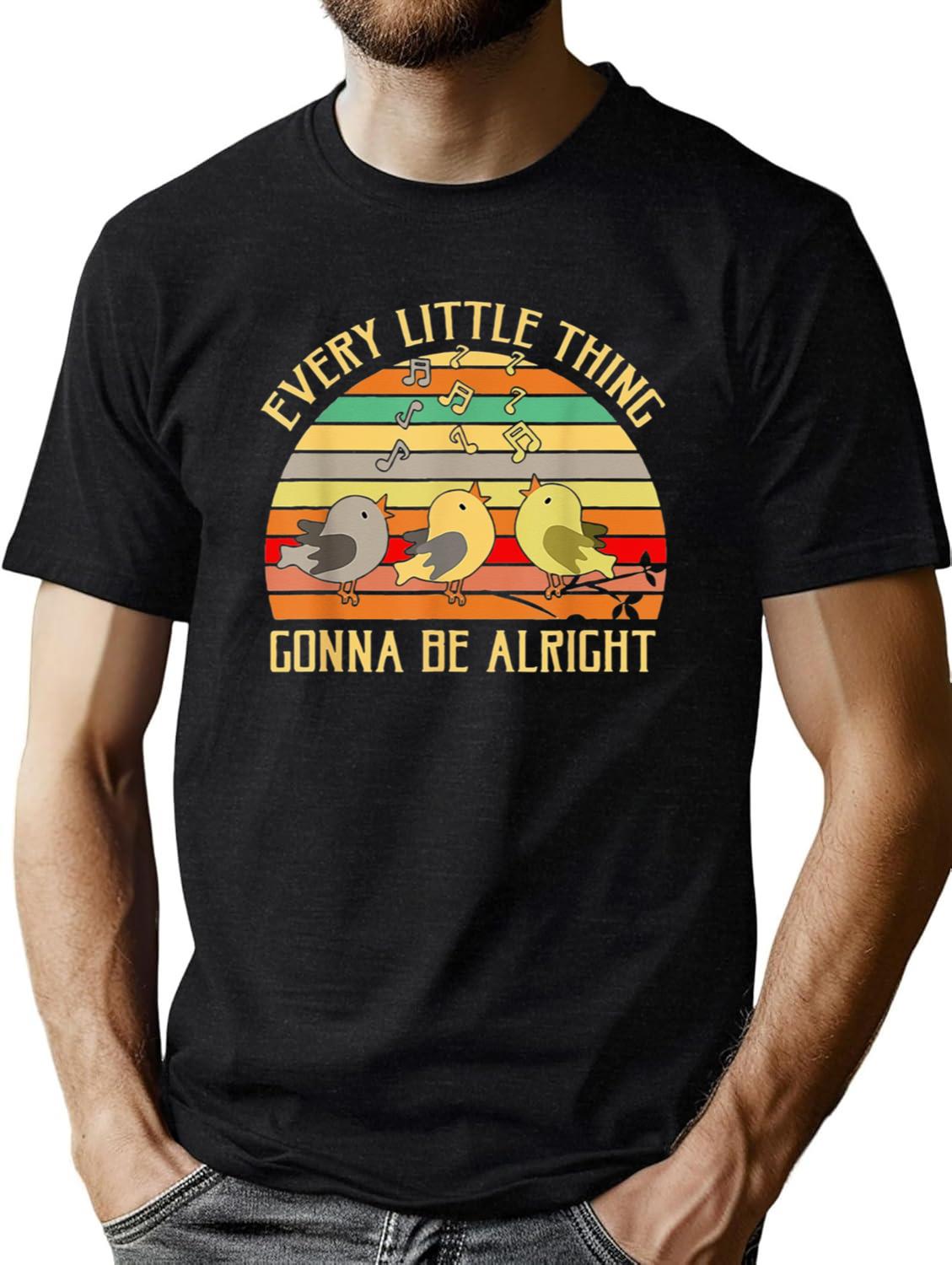 Every Little Thing is Gonna Be Alright 3 Lil Birds Black product image 4