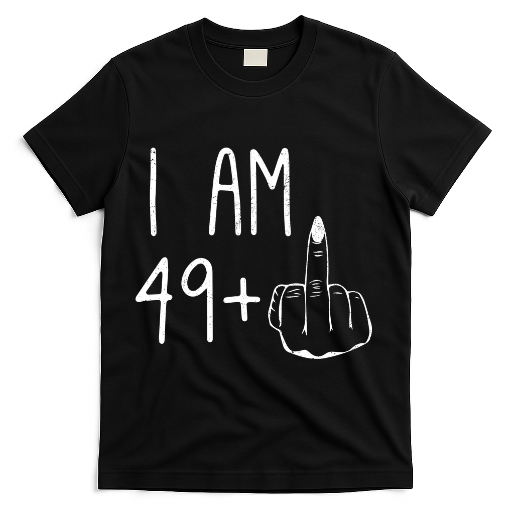Funny 50th Birthday Women Girl: I Am 49 Plus 1 Middle product image 1
