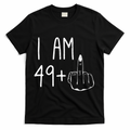 Funny 50th Birthday Women Girl: I Am 49 Plus 1 Middle product image 1