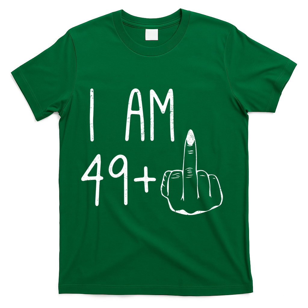 Funny 50th Birthday Women Girl: I Am 49 Plus 1 Middle product image 4