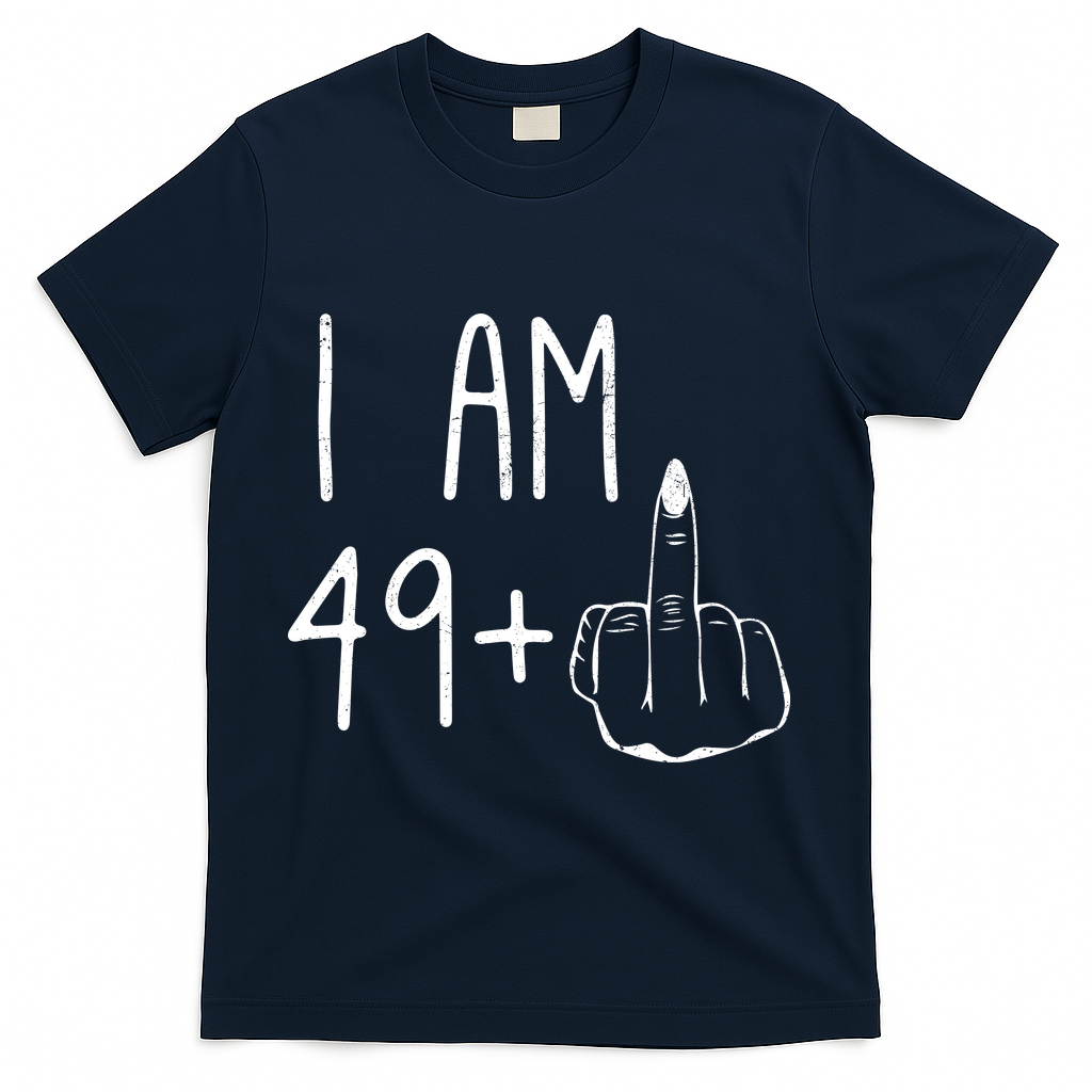 Funny 50th Birthday Women Girl: I Am 49 Plus 1 Middle product image 3