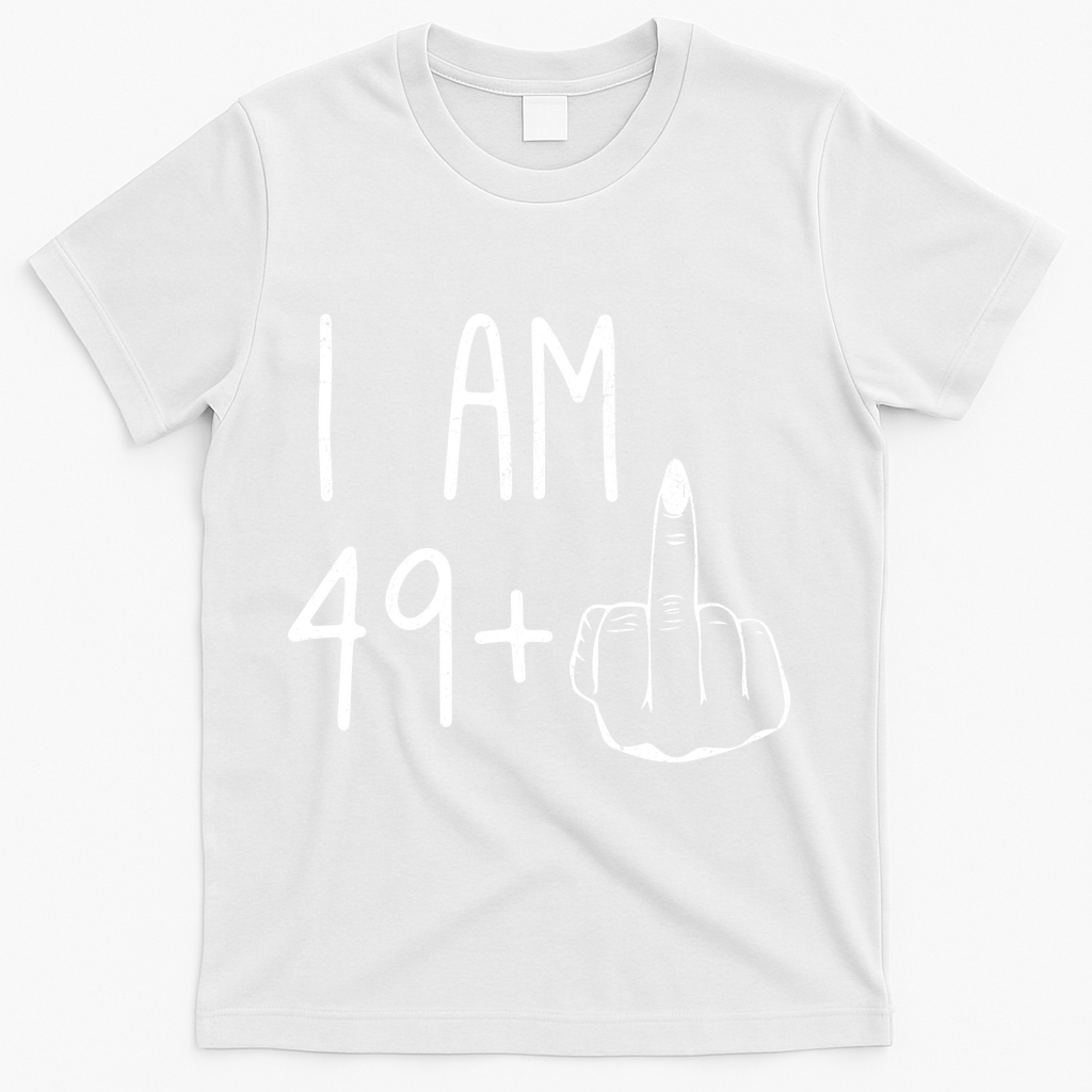Funny 50th Birthday Women Girl: I Am 49 Plus 1 Middle product image 2
