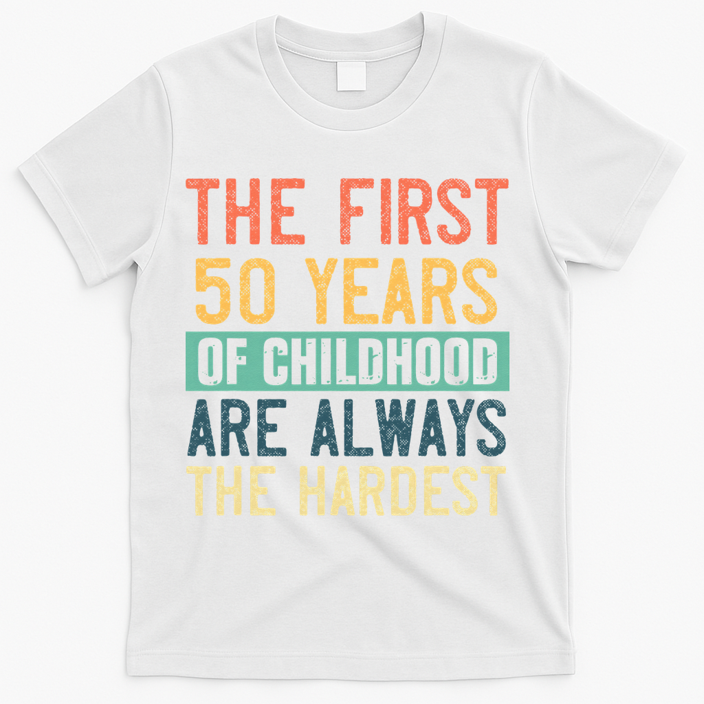 Funny 50th Birthday Retro First 50 Years Of Childhood Humor product image 2