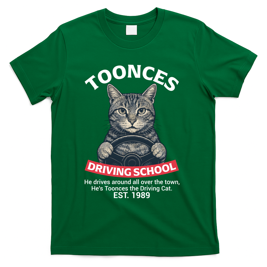 Funny Cat Driving School Graphic with Kitten Steering product image 4