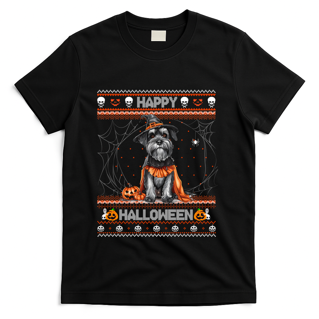 Happy Halloween Ugly Miniature Schnauzer Howloween Pumpkin product image 1