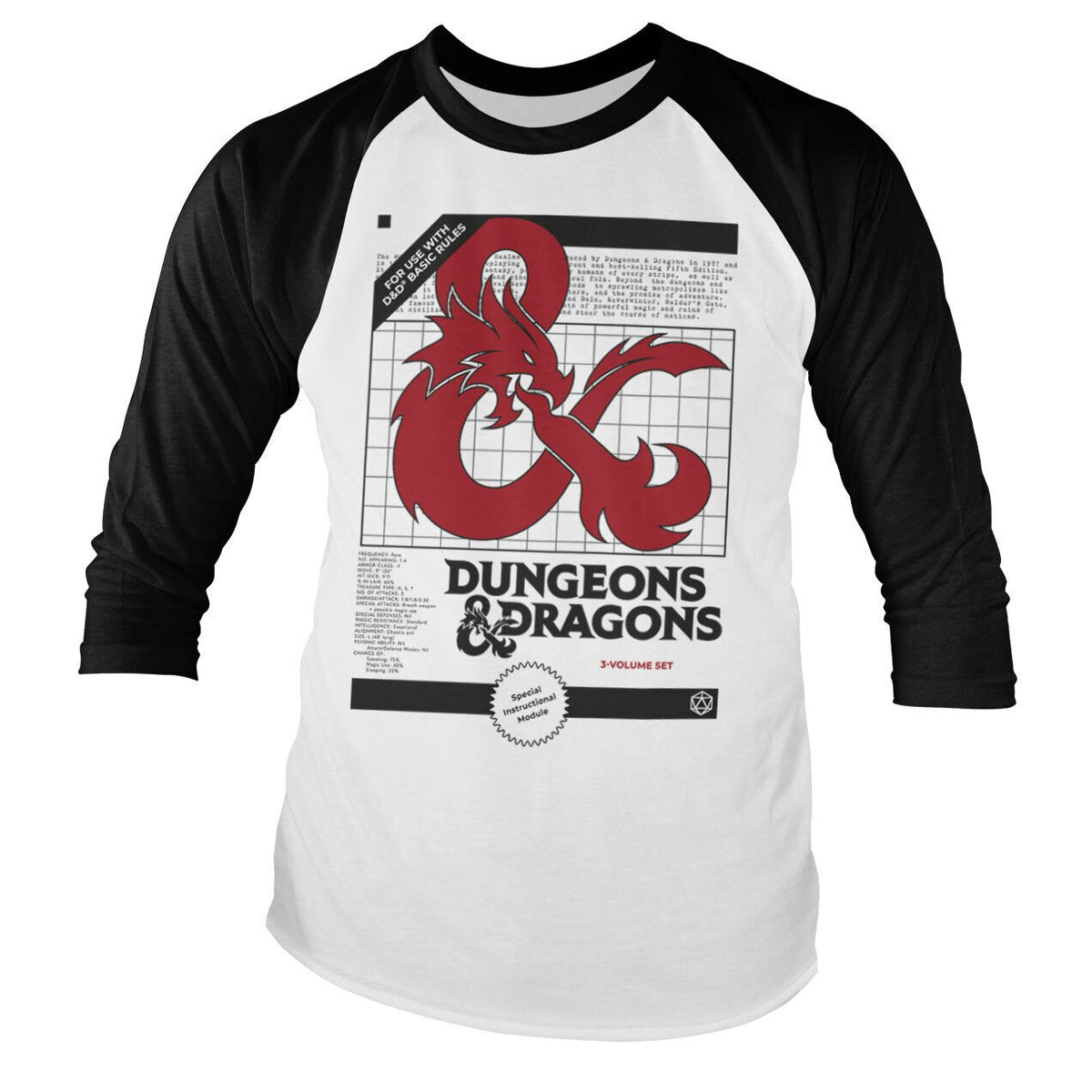 Dungeons & Dragons - 3 Volume Set Baseball Long Sleeve product image 1