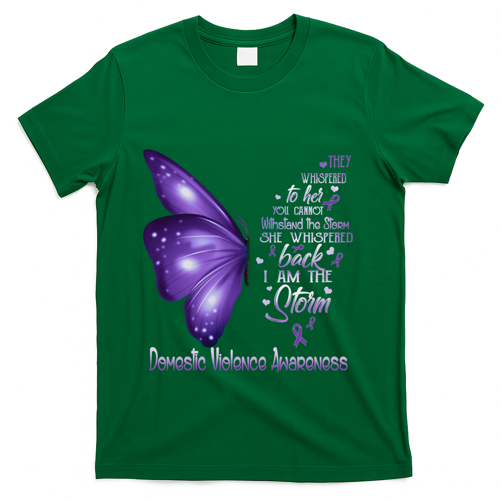 I Am The Storm Domestic Violence Awareness Butterfly Gift product image 4