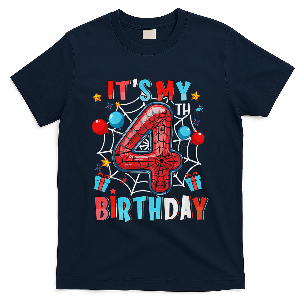 It's My 4th Birthday Spider Web Theme Party 4 Years Old product image 3