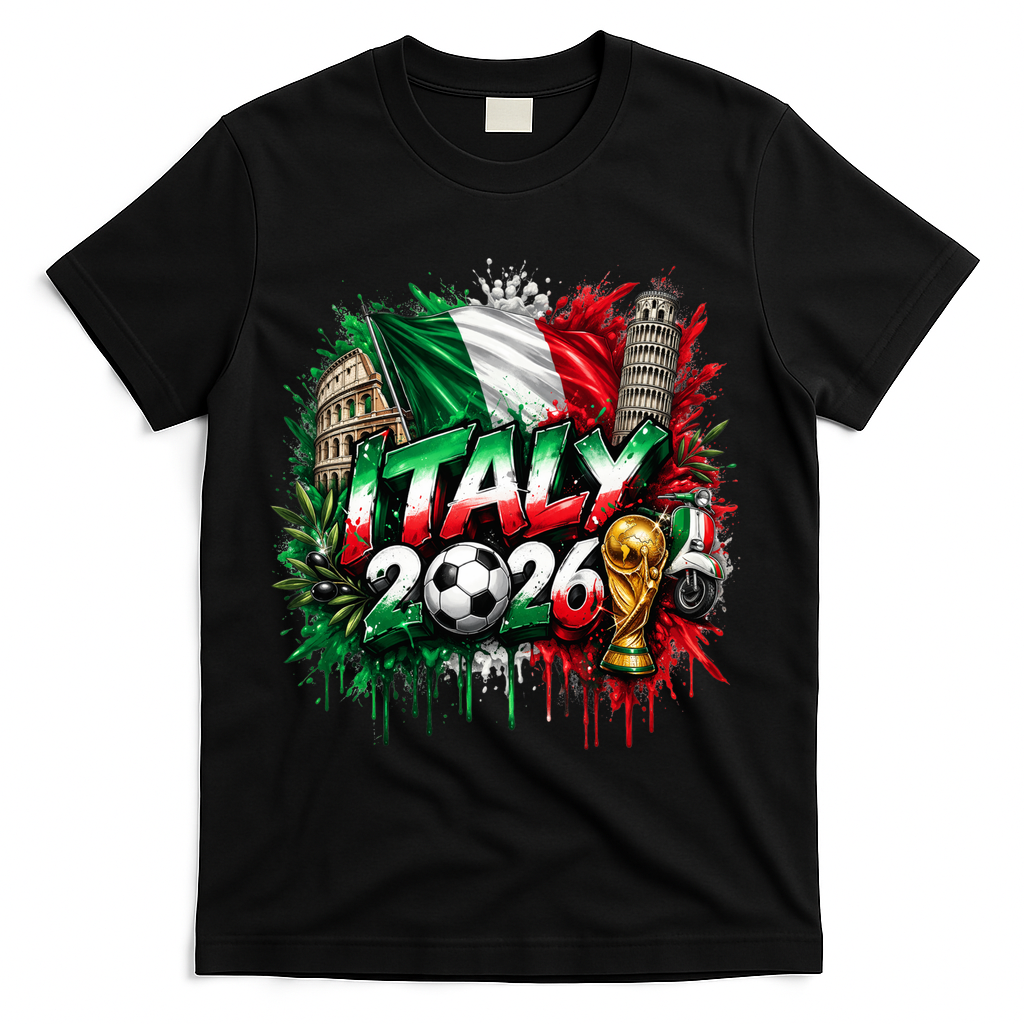 ITALY North America Soccer Tournament 2026 T-Shirt