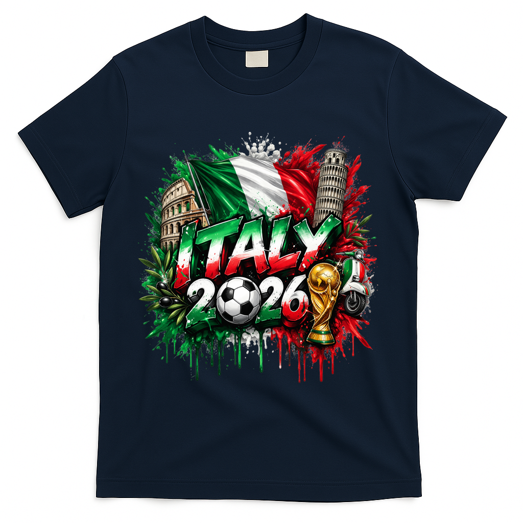 ITALY North America Soccer Tournament 2026 T-Shirt