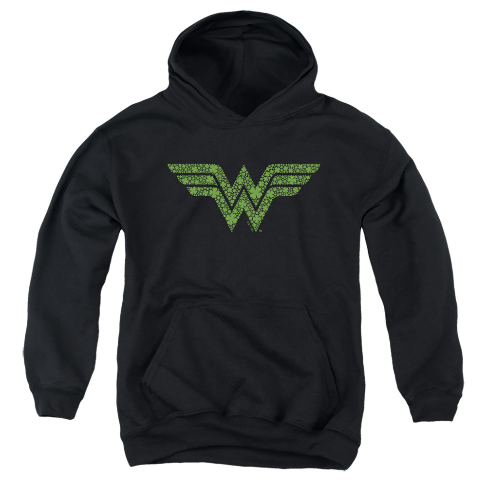Wonder Woman - St. Patrick's Day Shamrock Logo Youth Hooded product image 1