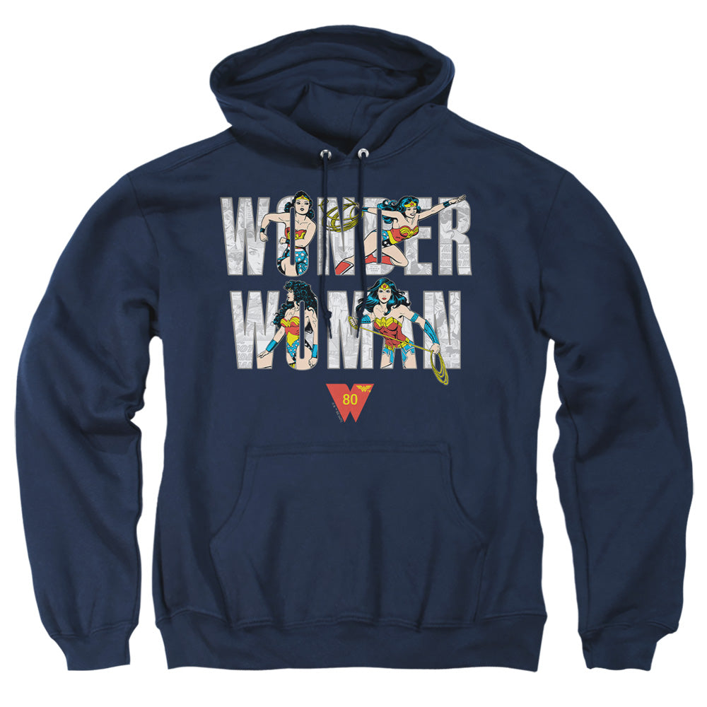 Wonder Woman - Ww 80Th Illustrated Type Adult Pullover product image 1