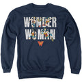 Wonder Woman - Ww 80Th Illustrated Type Adult Crewneck product image 1