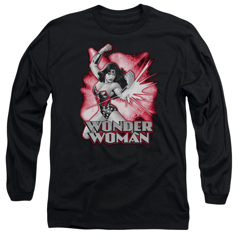 Jla - Wonder Woman Red And Gray Adult Long Sleeve product image 1