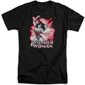 Jla - Wonder Woman Red And Gray Adult Tall Fit Short Sleeve product image 1