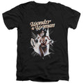 Jla - Ww Break Out Adult Slim Fit V Neck Cotton product image 1