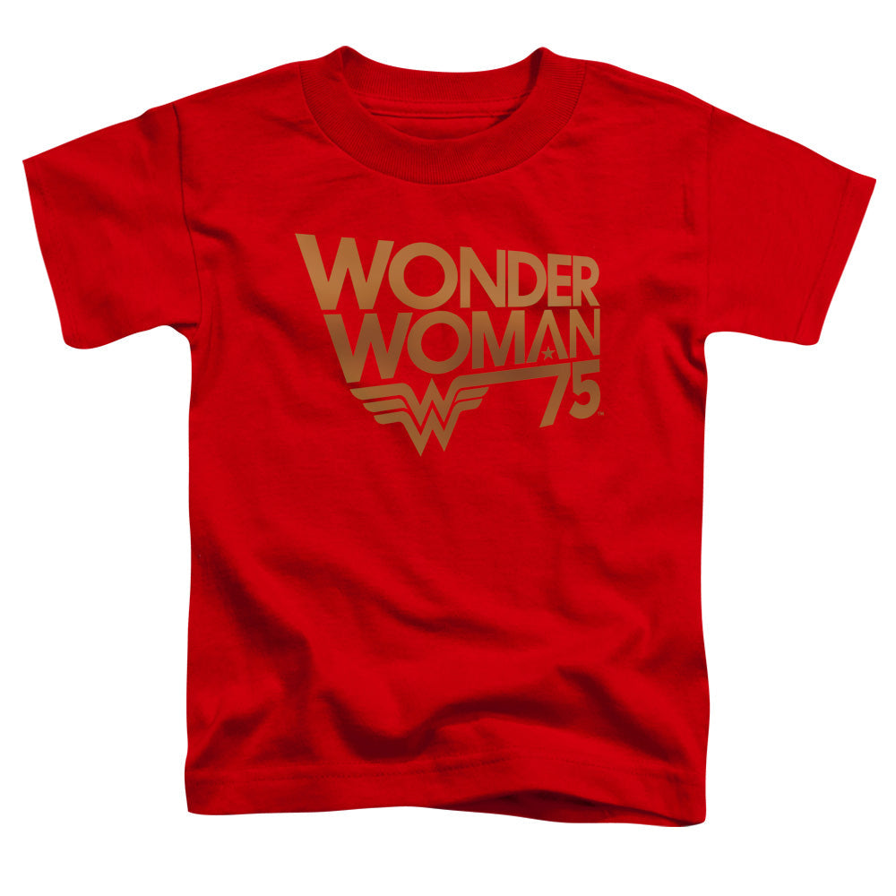 Wonder Woman - 75Th Anniversary Gold Logo Toddler Short product image 1