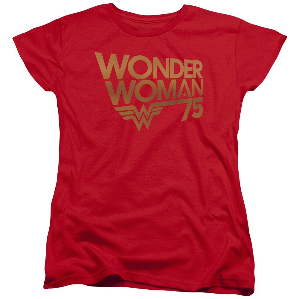 Wonder Woman - 75Th Anniversary Gold Logo Women's Short product image 1