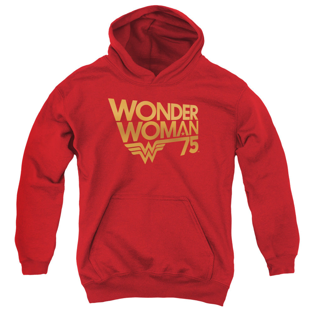 Wonder Woman - 75Th Anniversary Gold Logo Youth Hooded product image 1