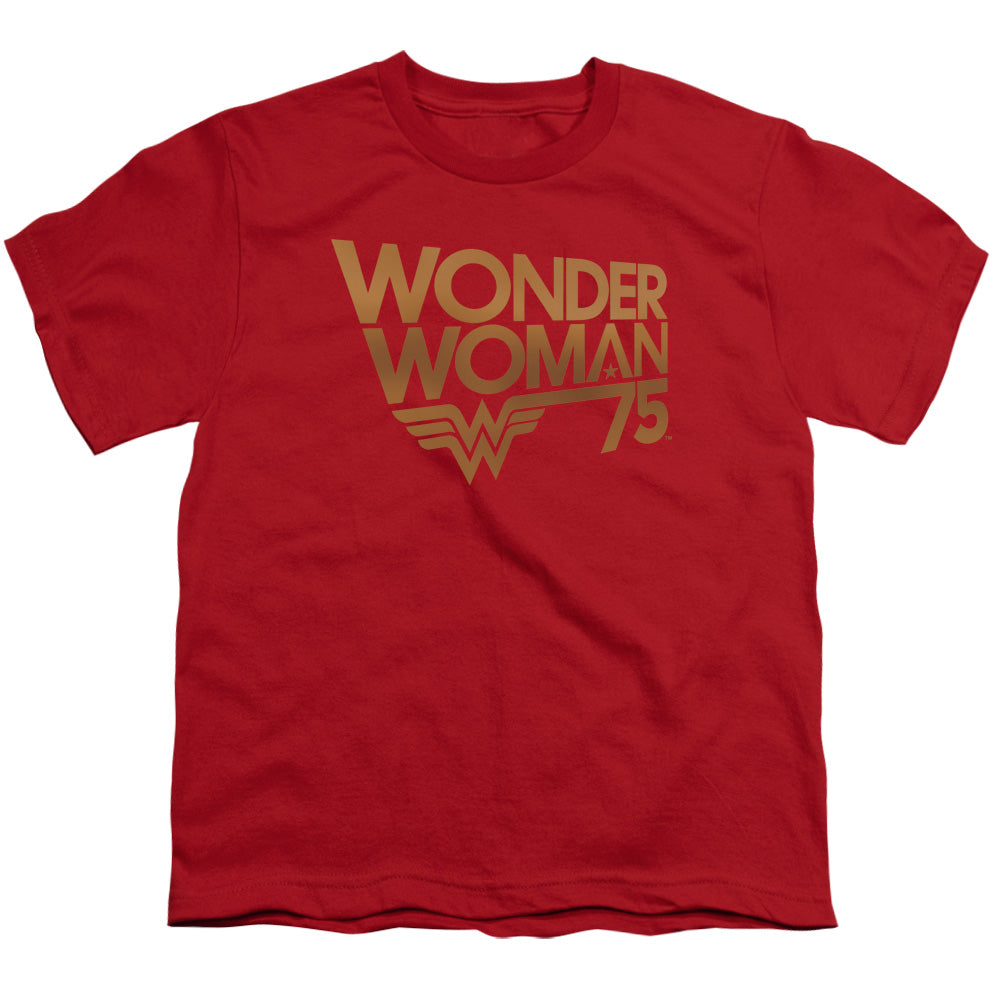 Wonder Woman - 75Th Anniversary Gold Logo Youth Short Sleeve product image 2