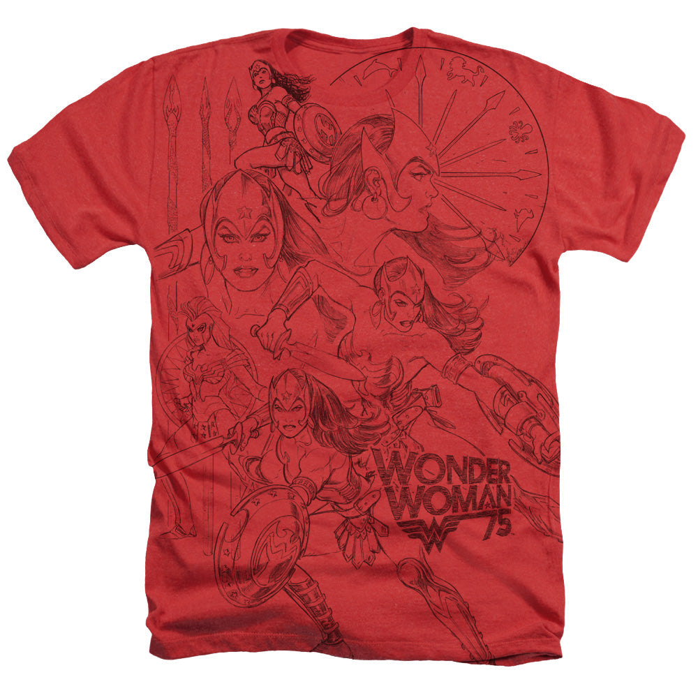 Wonder Woman - Ww75 Sketches Collage Adult Regular Fit product image 1