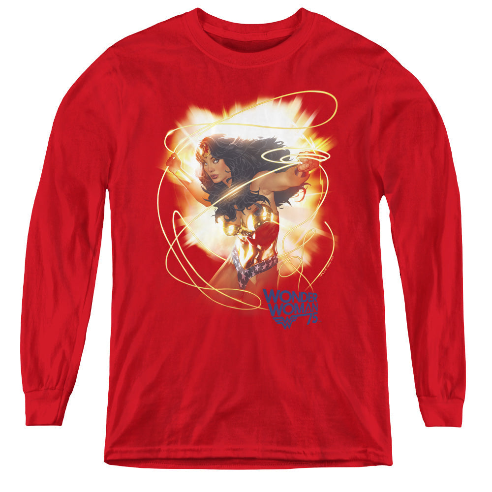 Wonder Woman - 75Th Burst L - S Youth product image 1