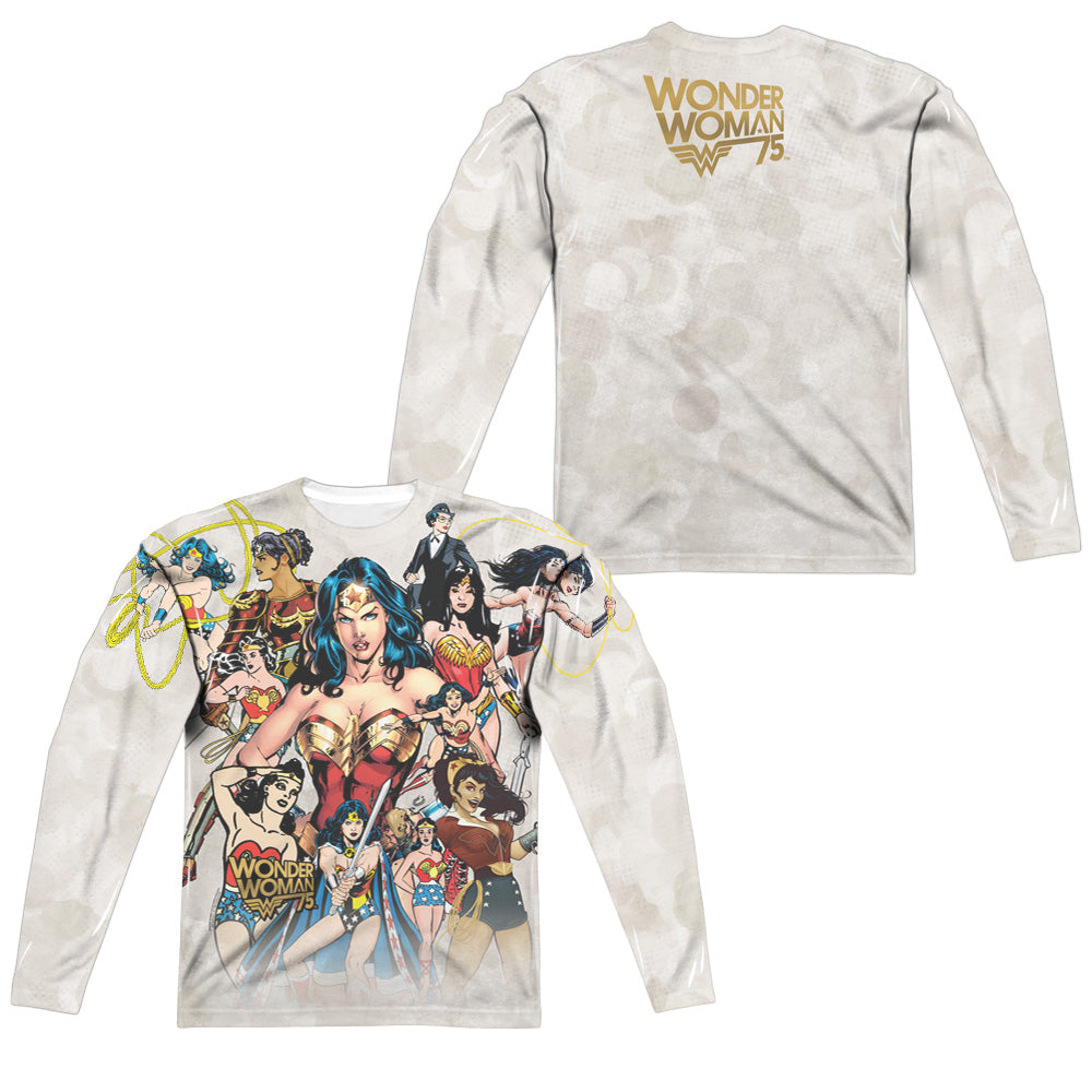 Wonder Woman - 75Th Collage (Front - Back Print) L - S product image 1