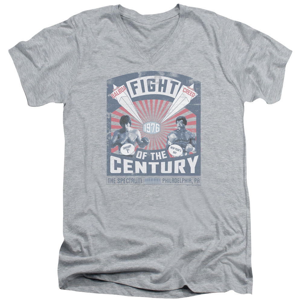 Rocky - Balboa Creed Fight Poster Adult Slim Fit V Neck Cotton