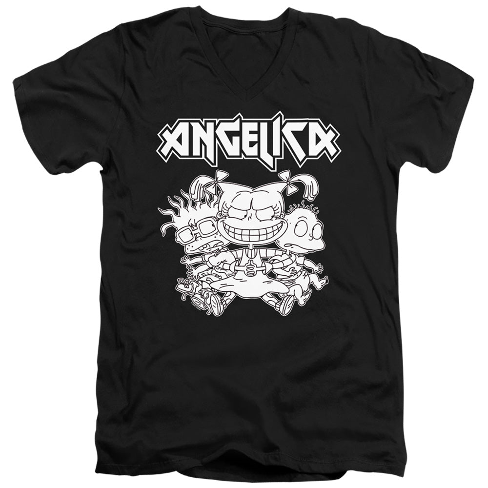 Rugrats - Angelica Pickles Rocks Adult Slim Fit V Neck product image 1