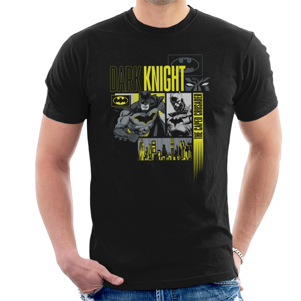 Batman Dark Knight Caped Crusader Montage Men's T-Shirt product image 1