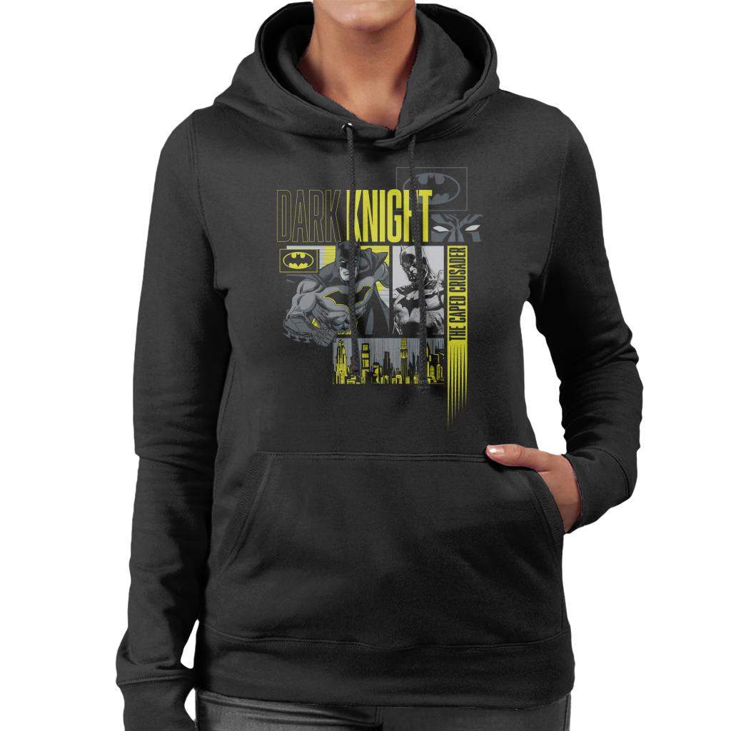 Batman Dark Knight Caped Crusader Montage Women's Hooded product image 1