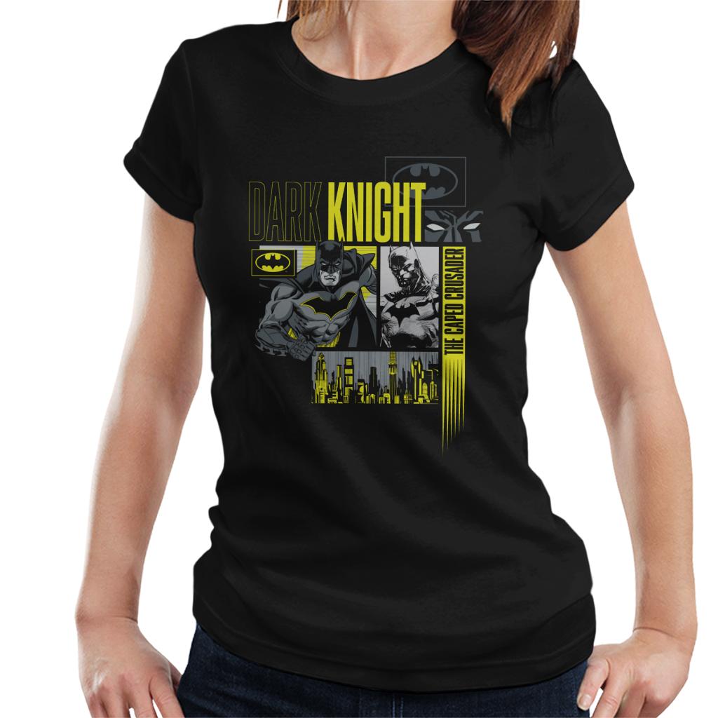 Batman Dark Knight Caped Crusader Montage Women's T-Shirt product image 1