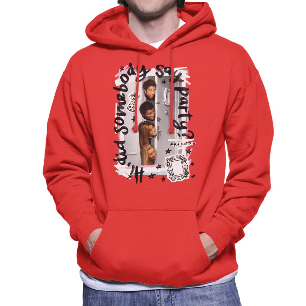 Friends Did Somebody Say Party Men's Hooded Sweatshirt product image 4
