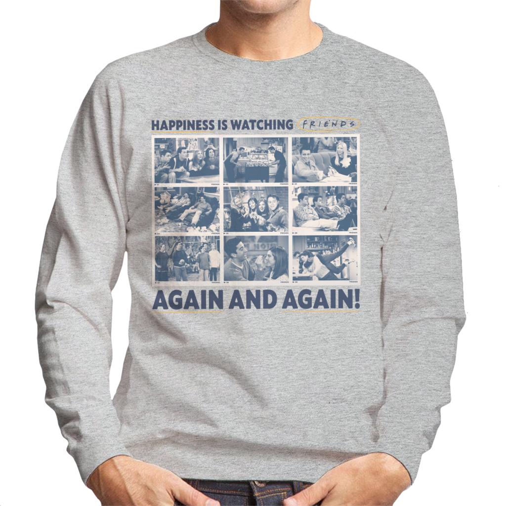 Friends Happiness Is Watching Again And Men's Sweatshirt product image 1