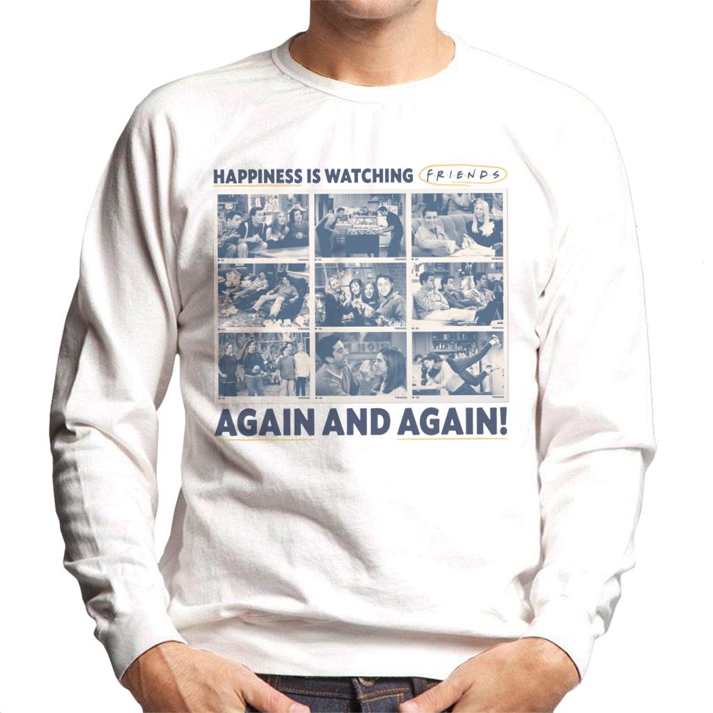 Friends Happiness Is Watching Again And Men's Sweatshirt product image 4