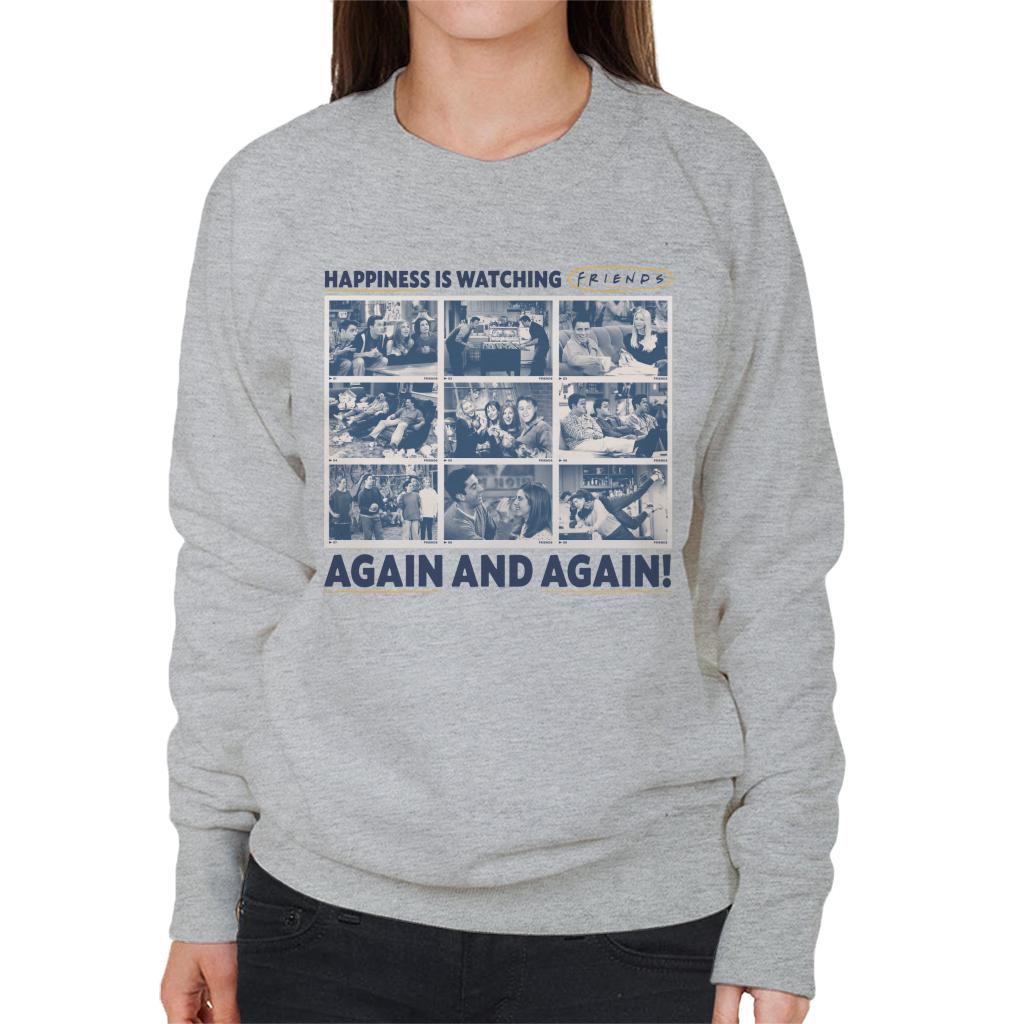 Friends Happiness Is Watching Again And Women's Sweatshirt product image 1